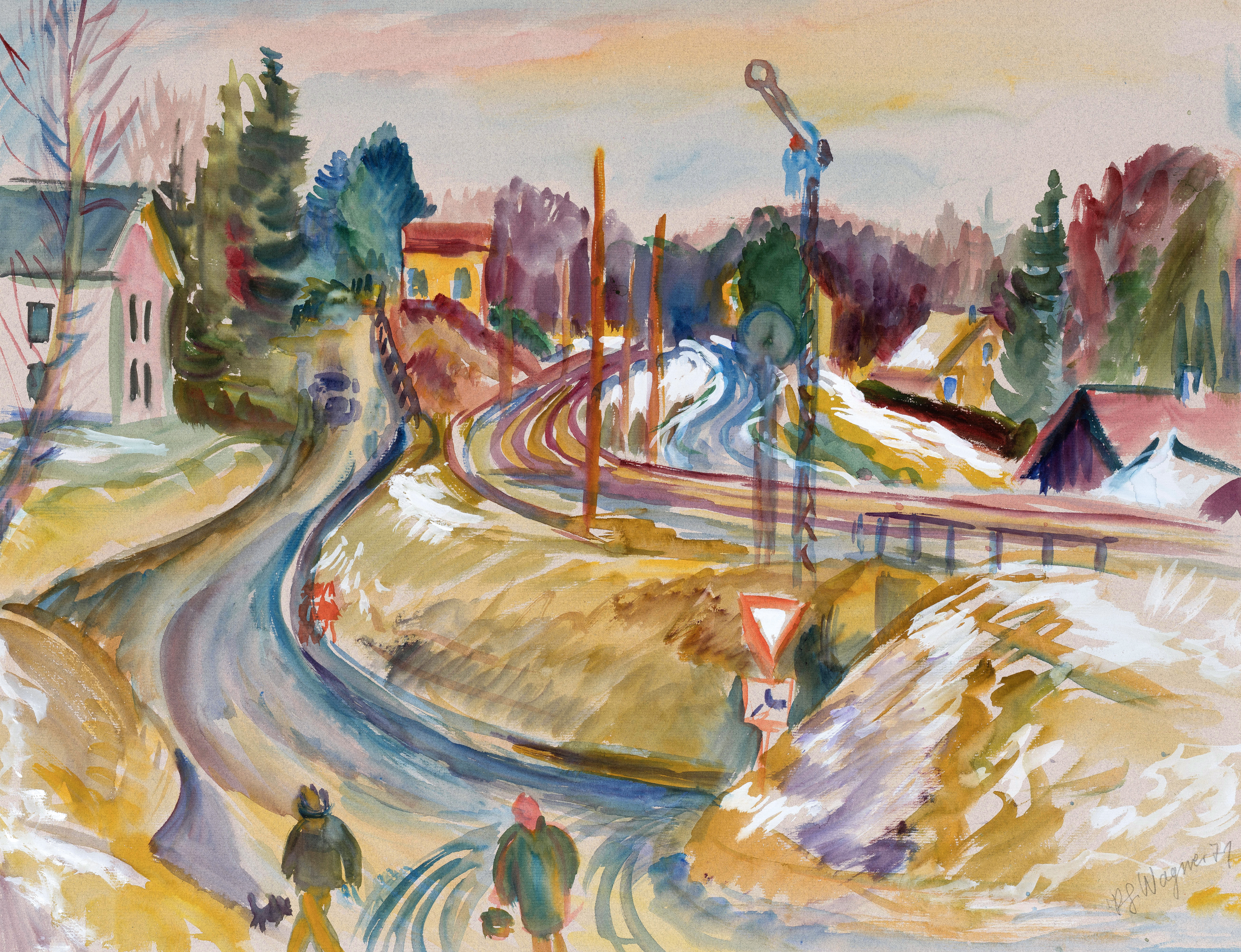 Bahnstrecke bei Feldafing &nbsp;1971 Image