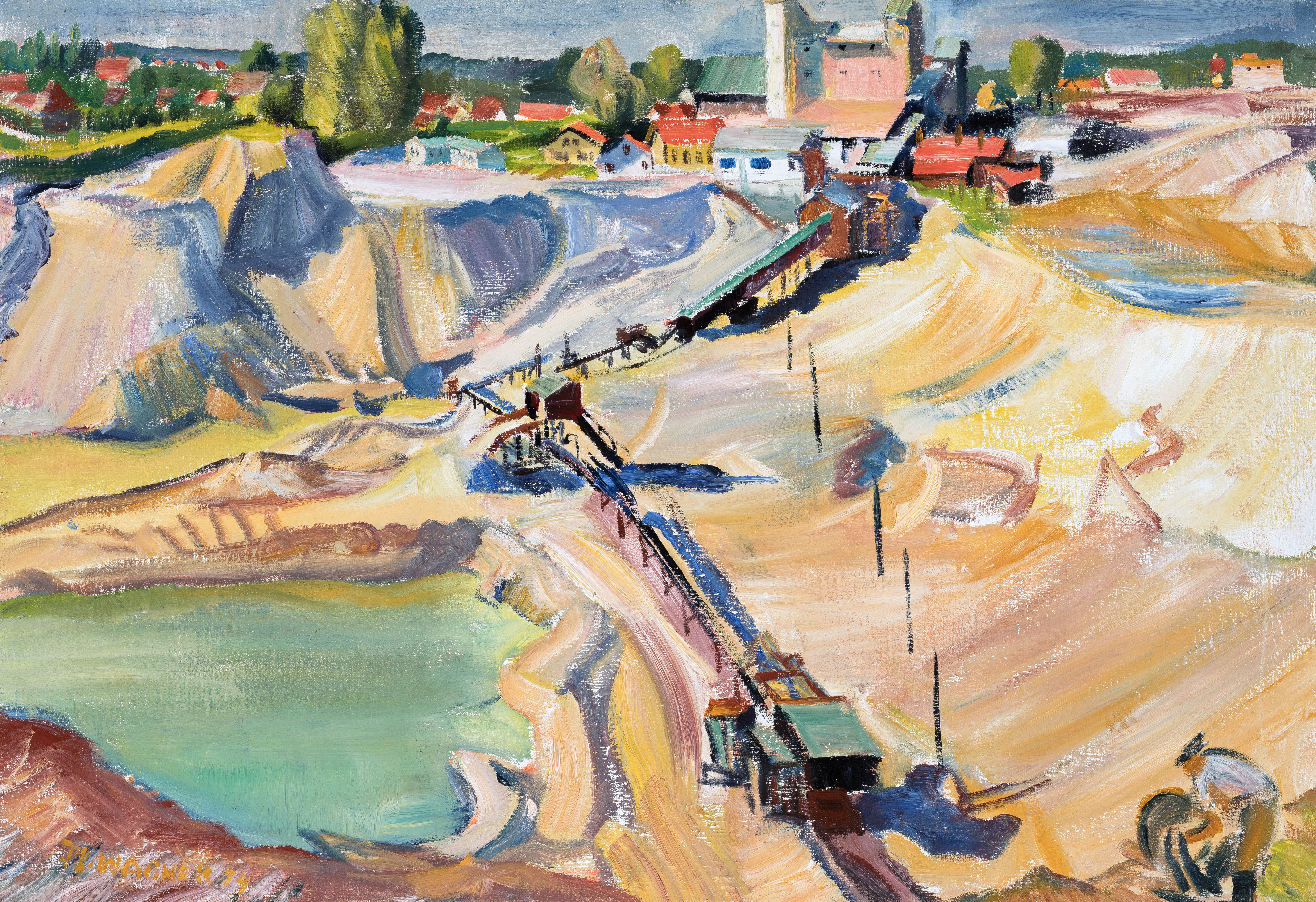Kiesgrube in Gräfelfing ⋅ 1954 Image