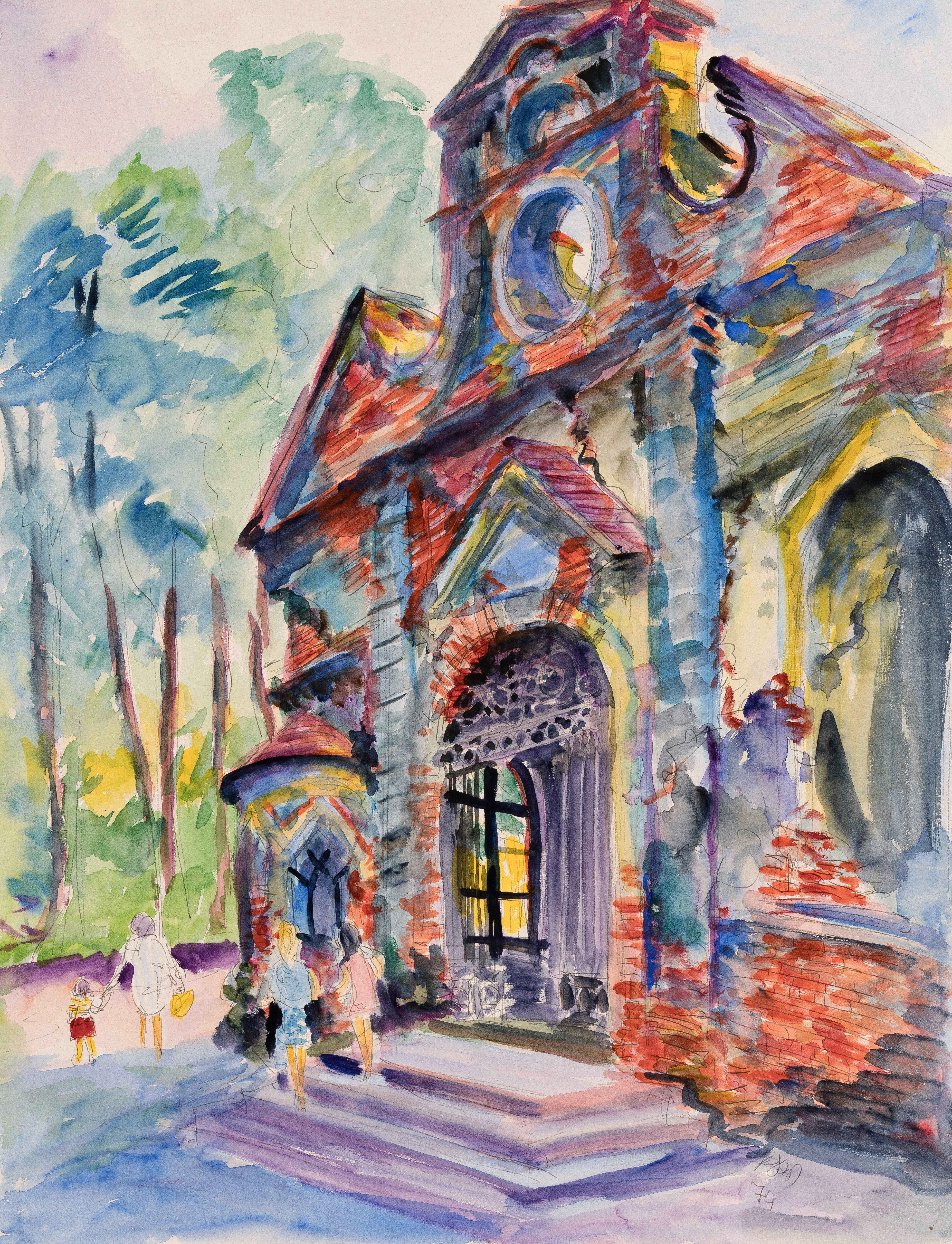 München - Magdalenenkapelle in Nymphenburg ⋅ 1974 Image