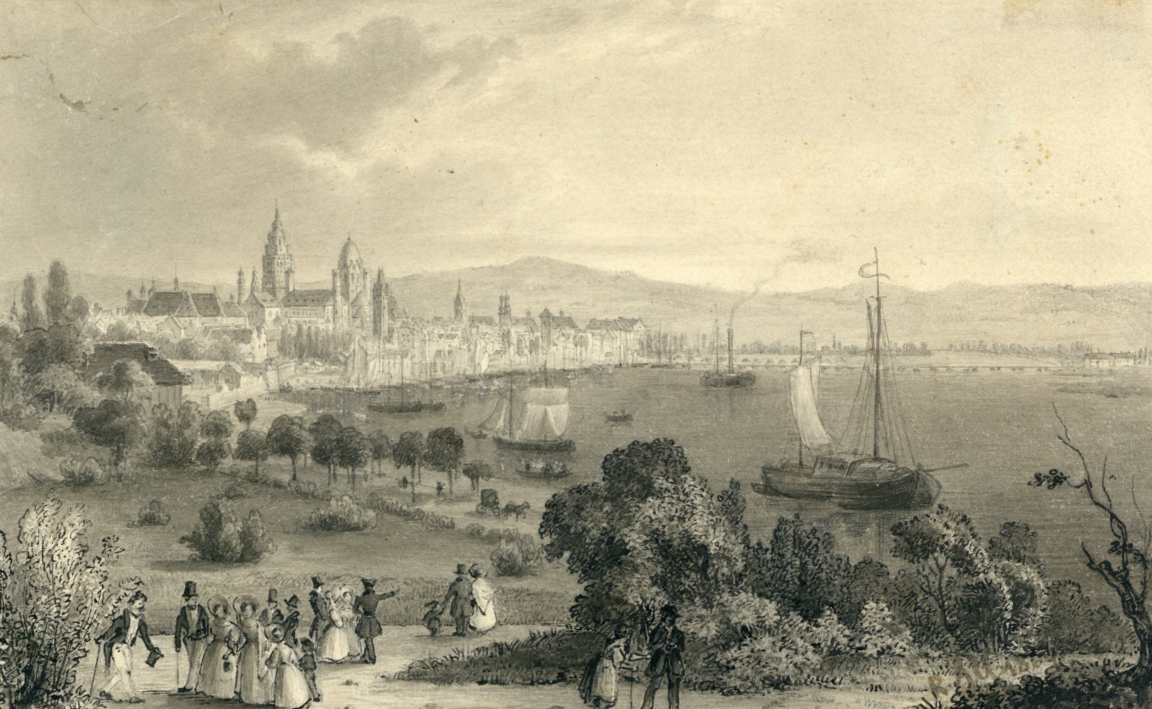 Mainz am Rhein ⋅ um 1860 Image