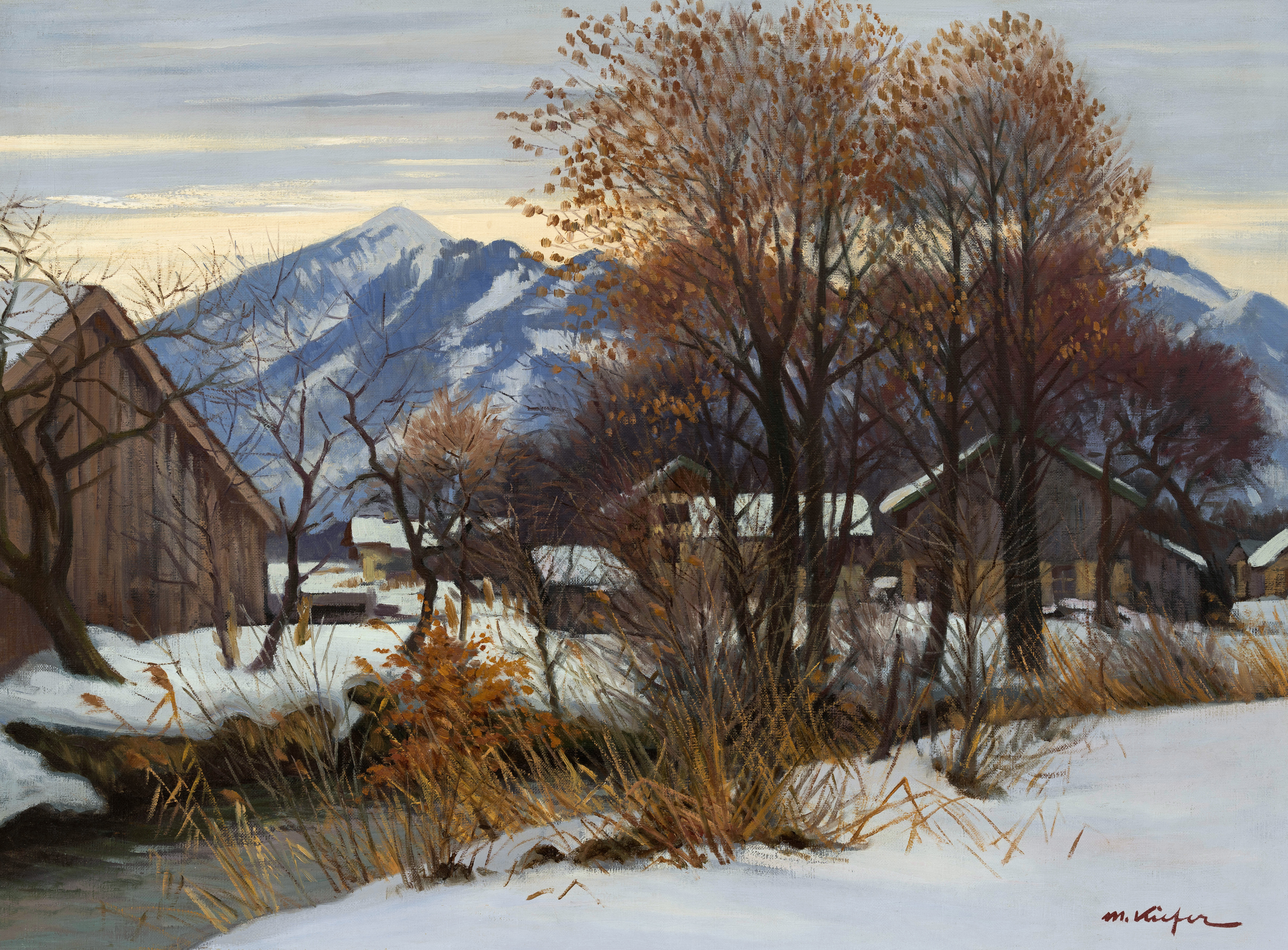 Winter in Feldwies ⋅ um 1935 Image