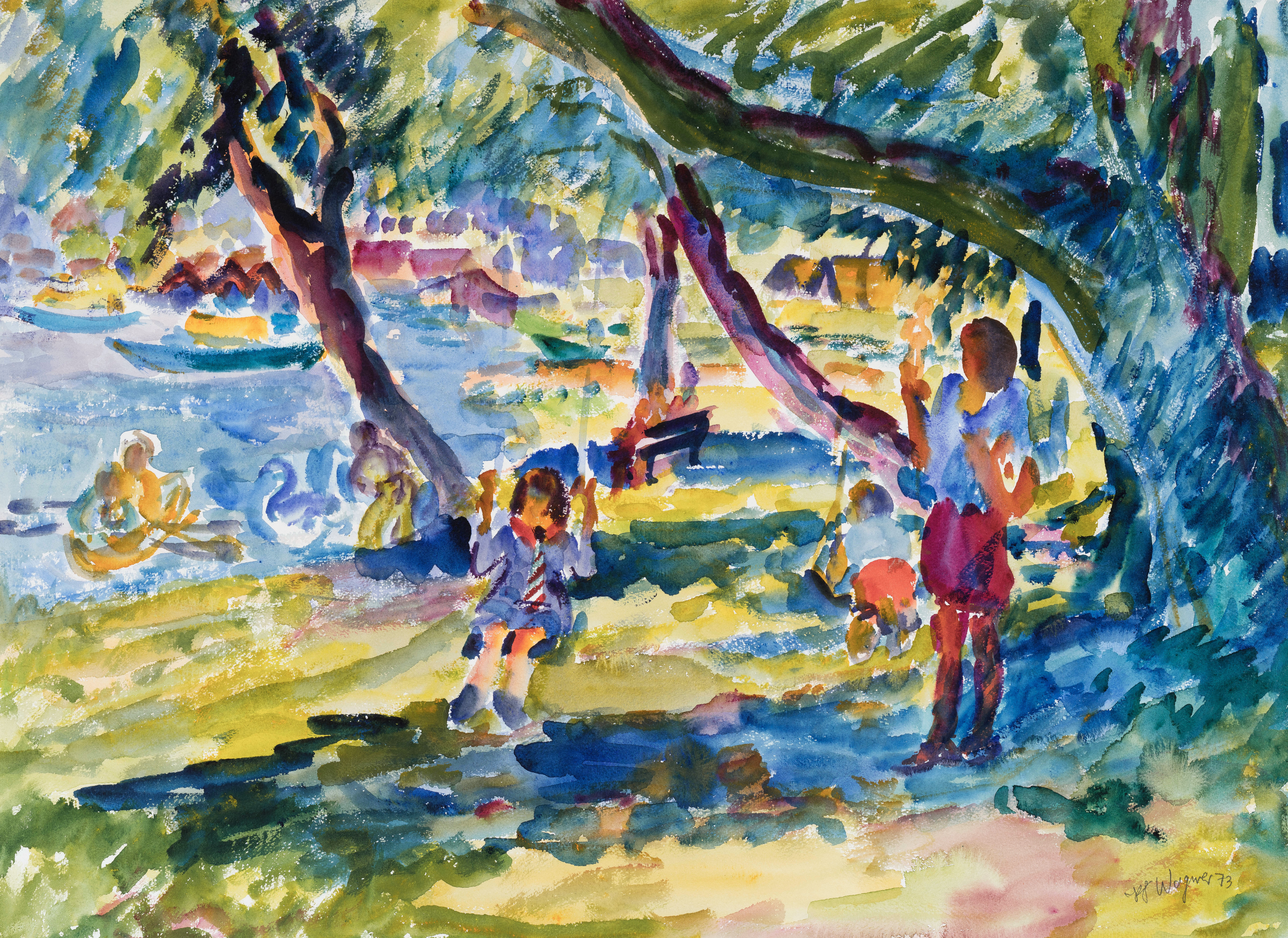 Park bei Tutzing am Starnberger See ⋅ 1973 Image