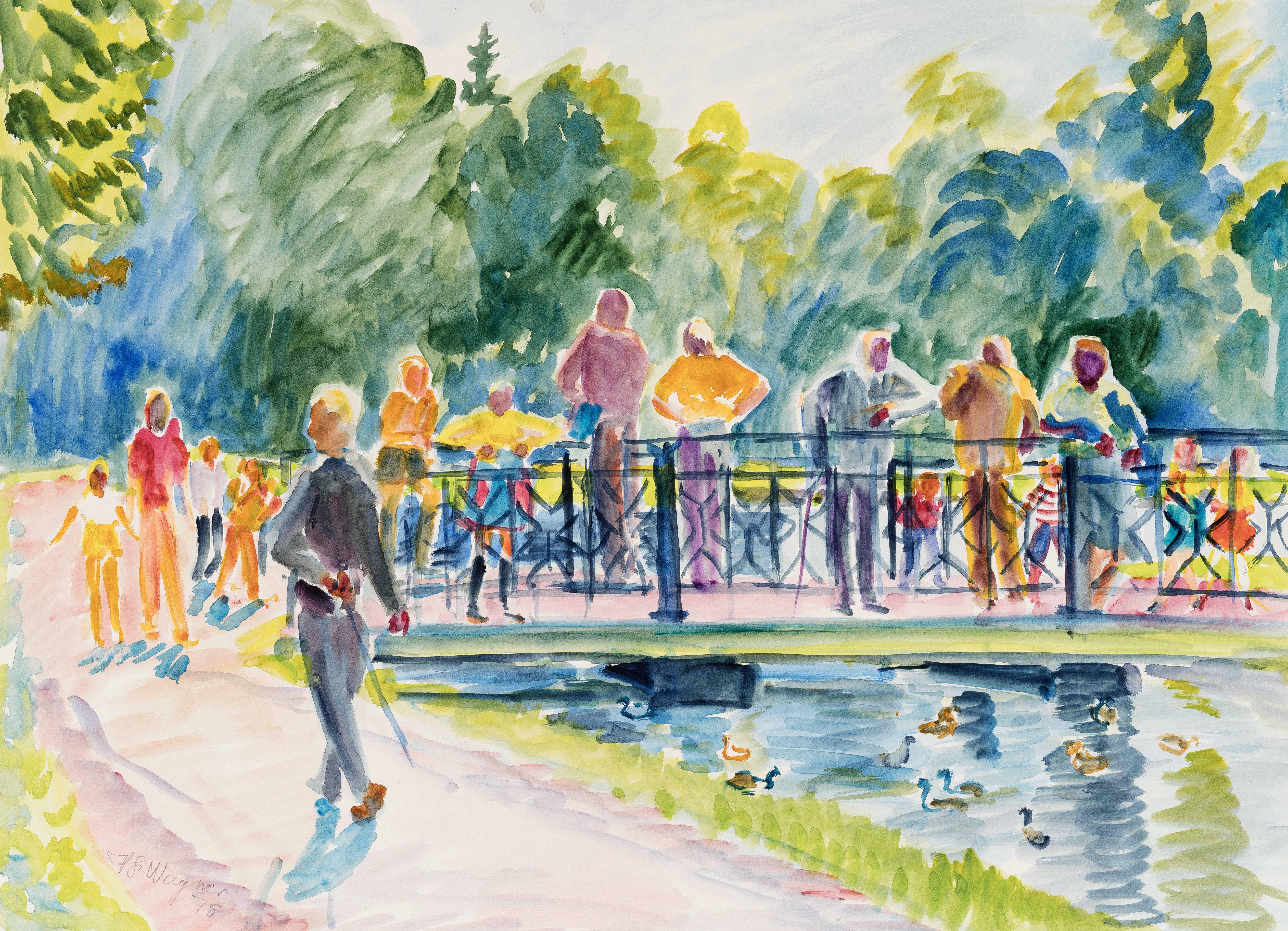München - Im Nymphenburger Park ⋅ 1975 Image