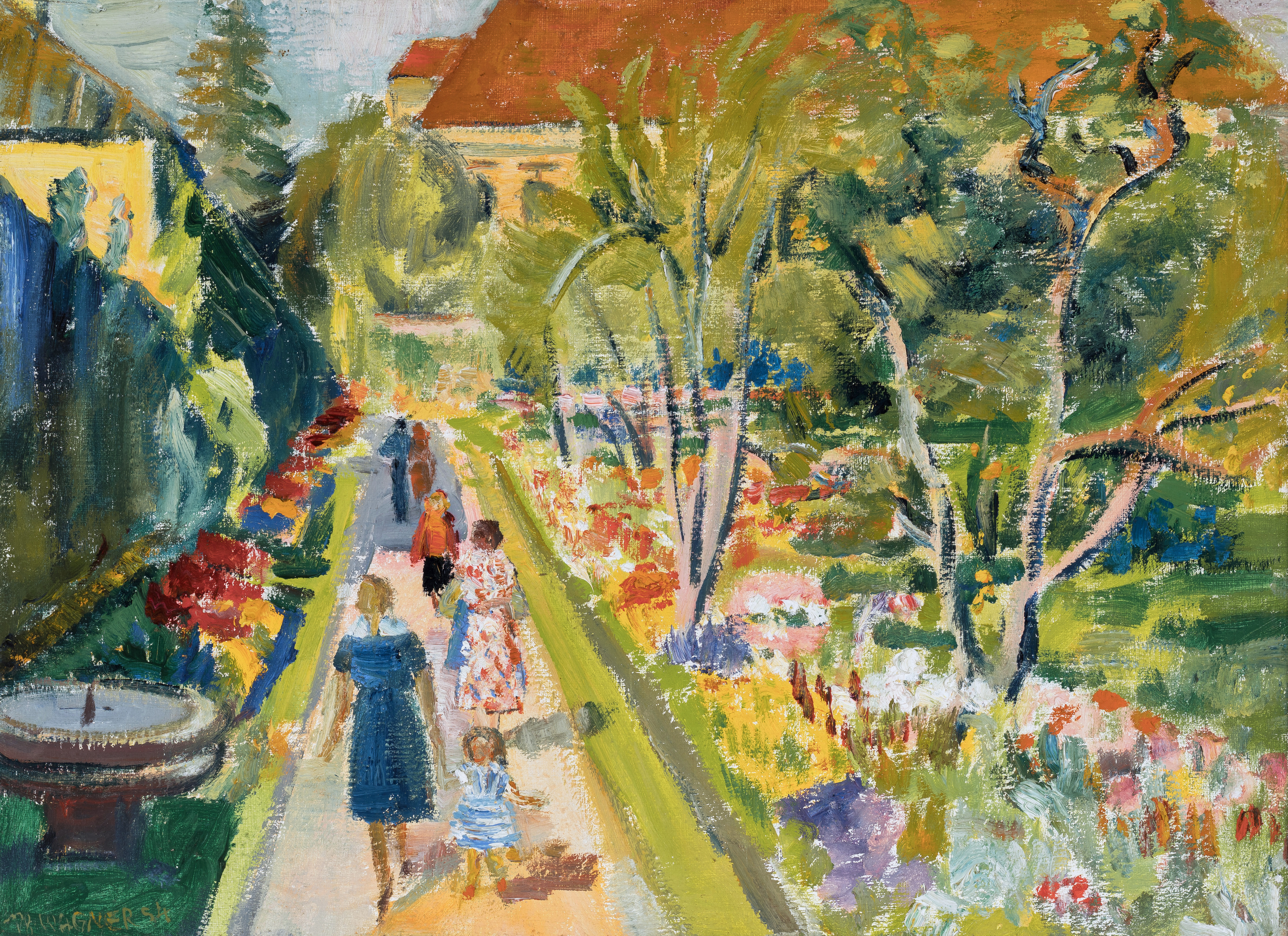 Im Dachauer Schloßgarten ⋅ 1954 Image