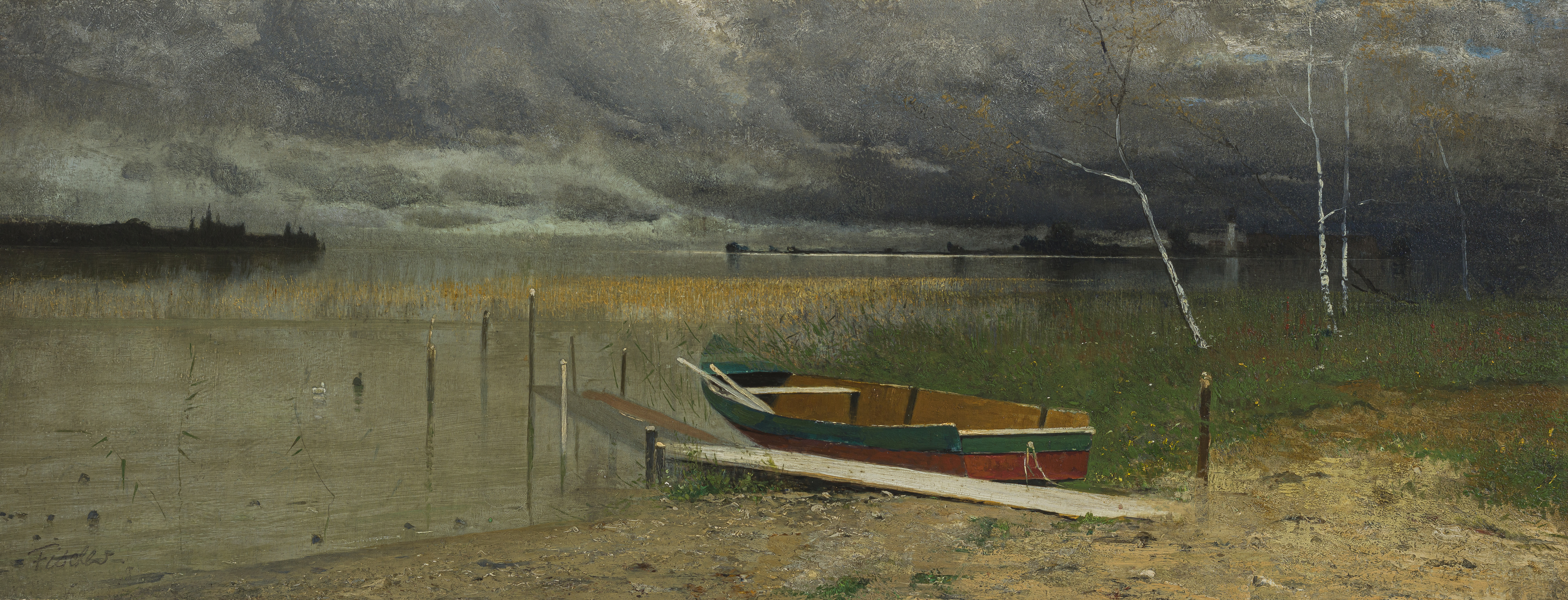 Boot am Chiemsee ⋅ um 1900 Image