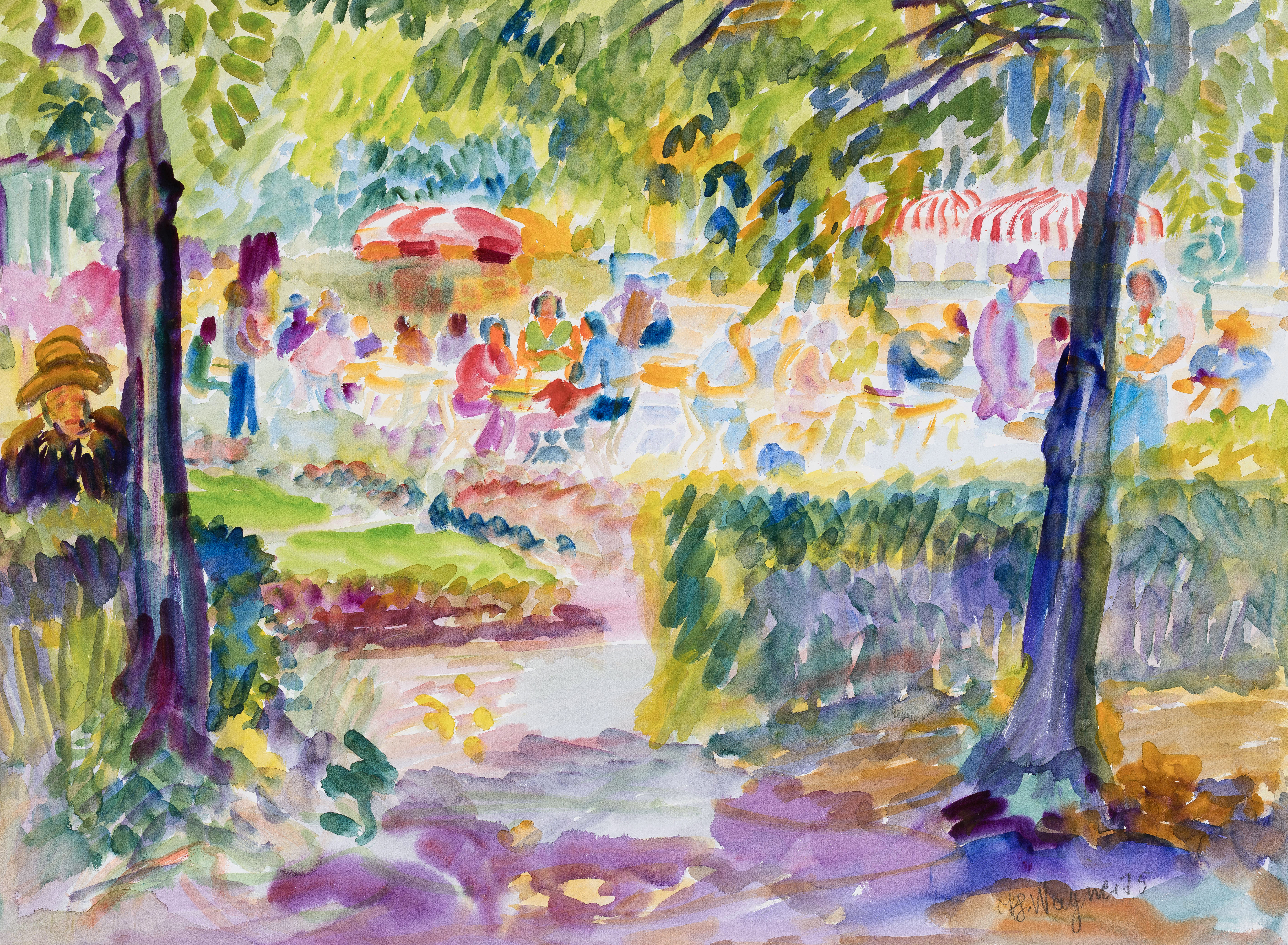 München - Schlosscafé in Nymphenburg ⋅ 1975 Image
