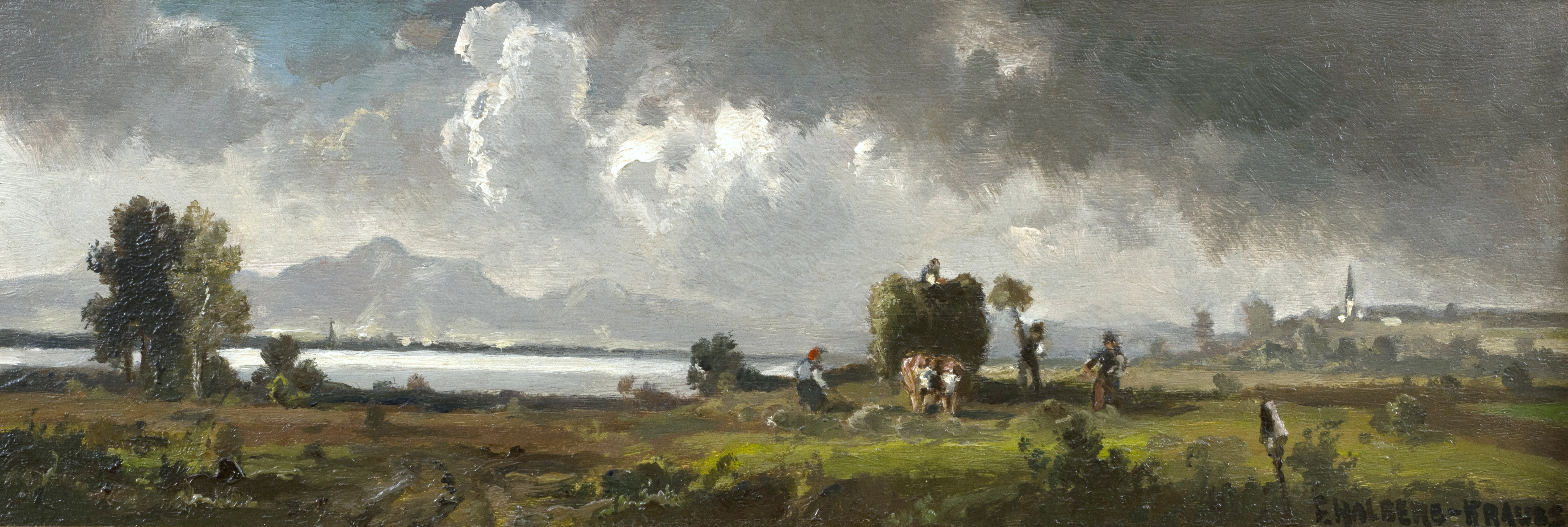 Heuernte am Chiemsee ⋅ um 1940 Image