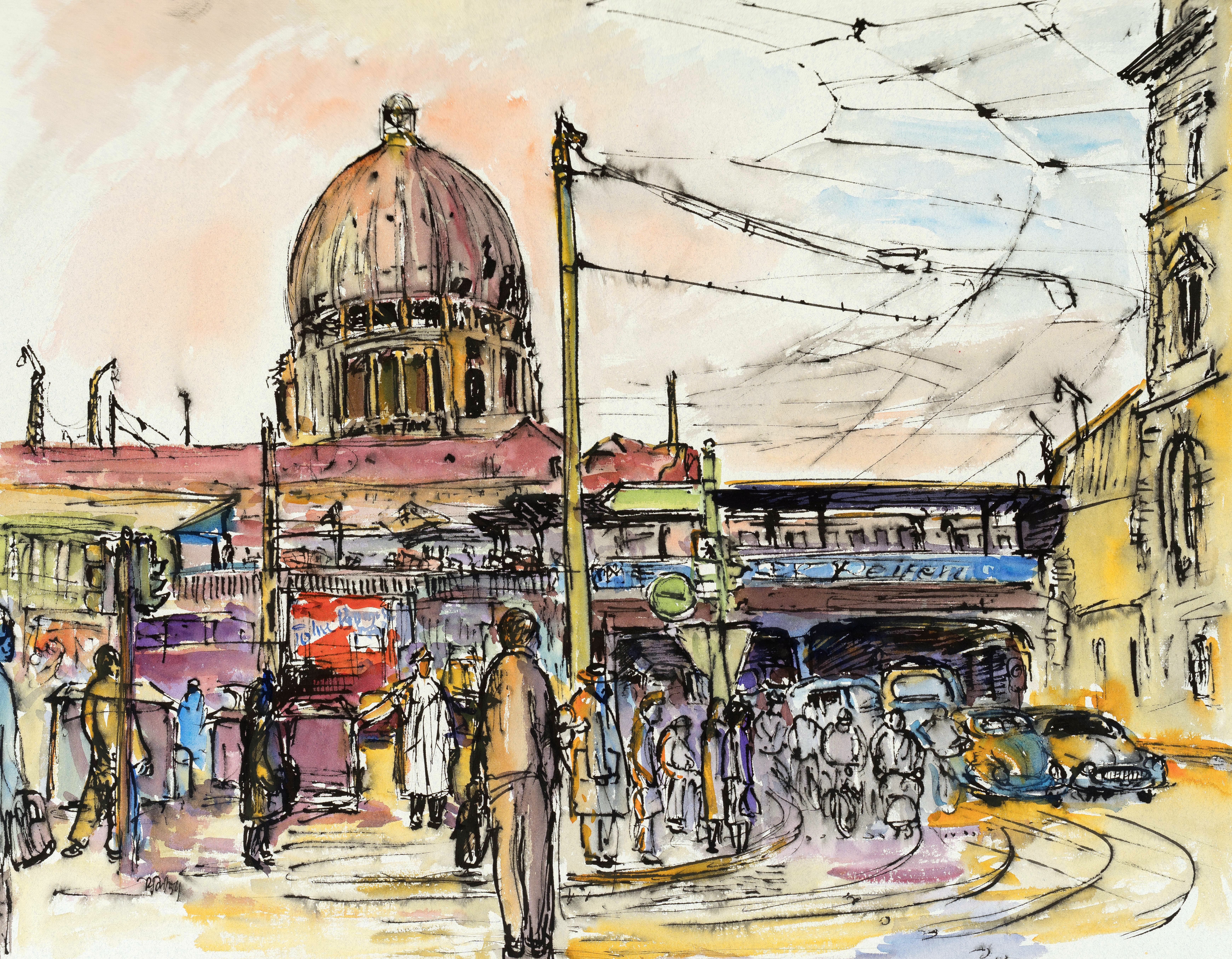 München - Eisenbahndirektionsgebäude ⋅ 1959 Image