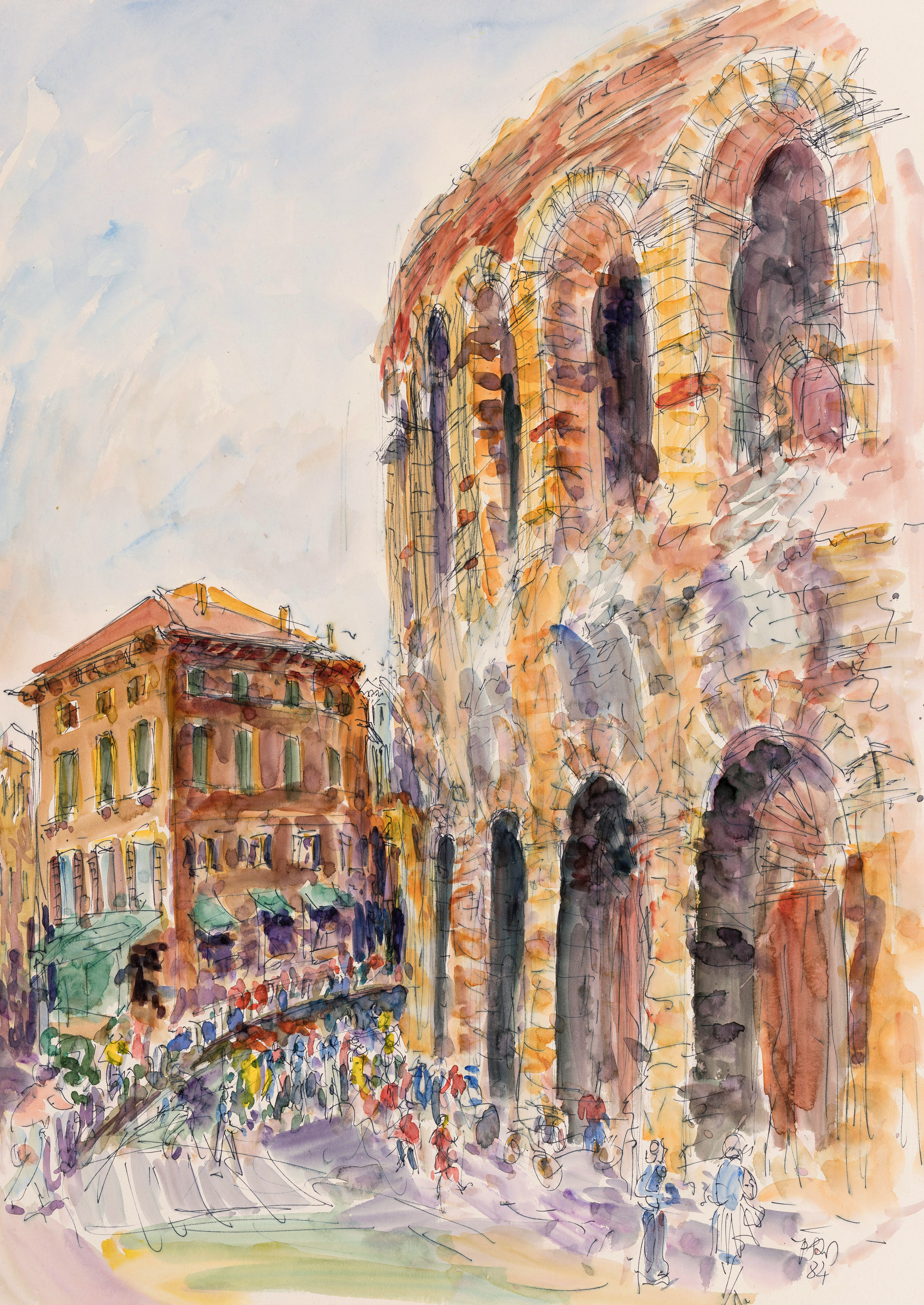 Italien - Die Arena in Verona ⋅ 1984 Image