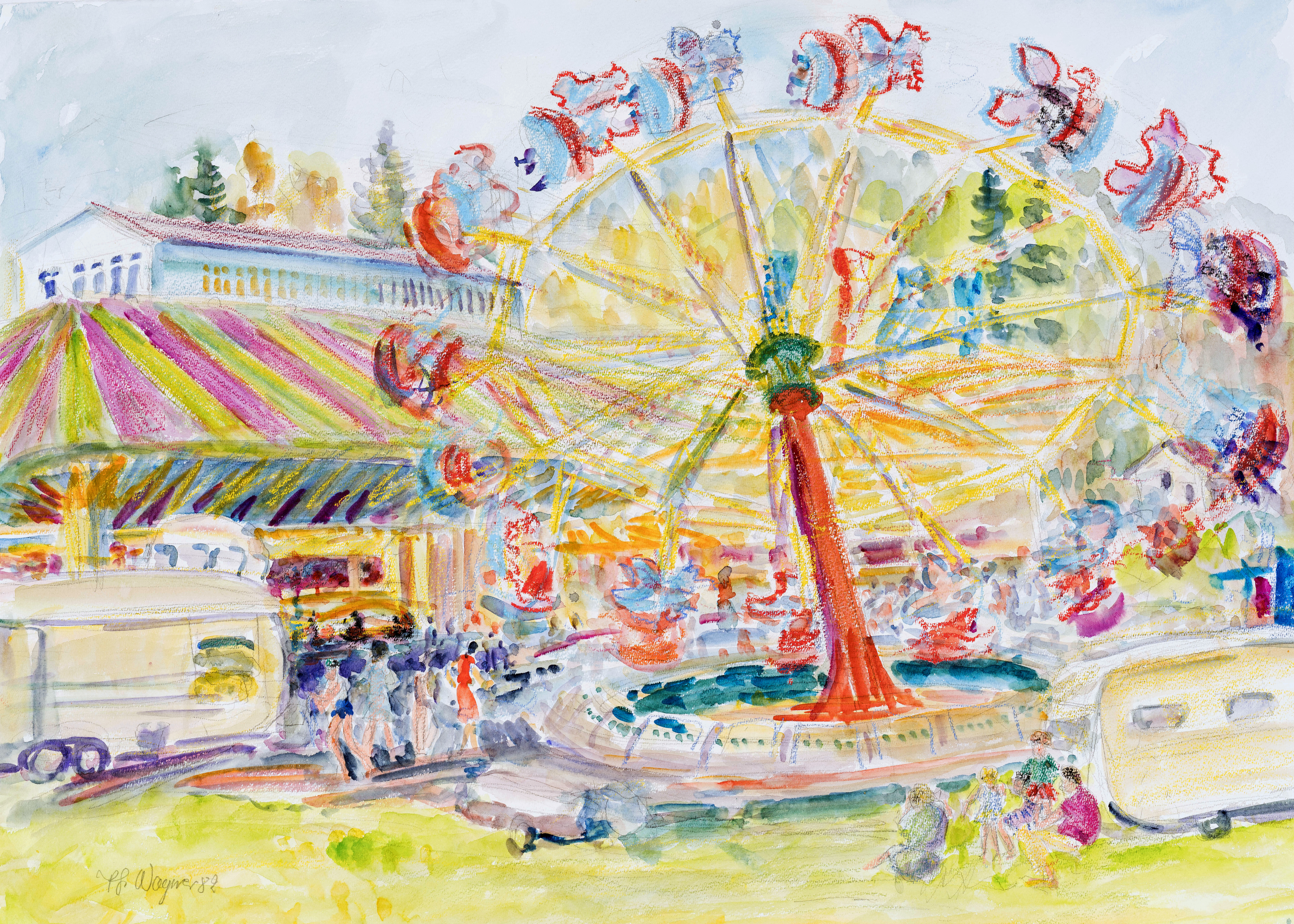 Auf dem Pöckinger Volksfest ⋅ 1982 Image