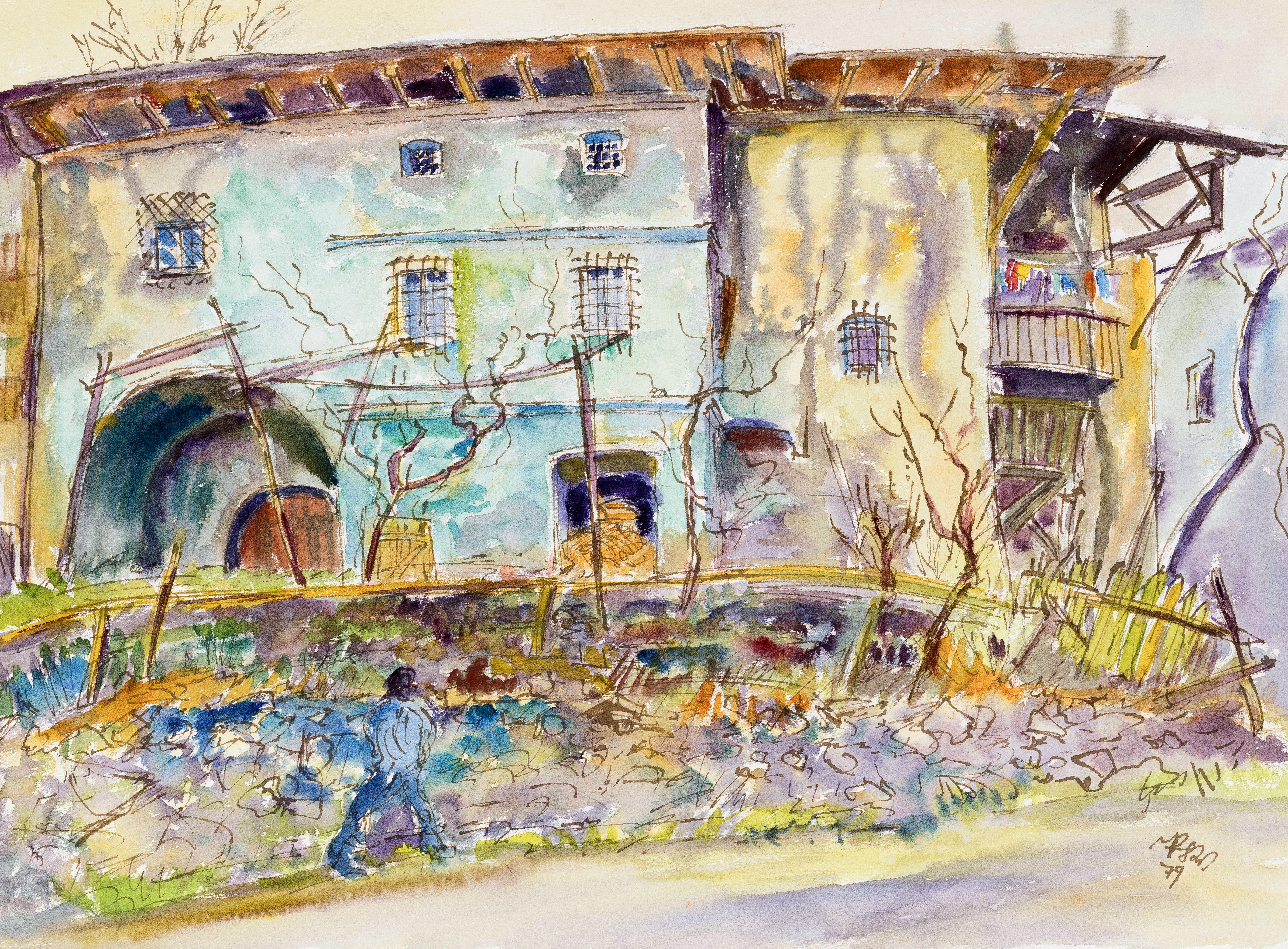 Altes Haus in Schenna, Südtirol ⋅ 1979 Image