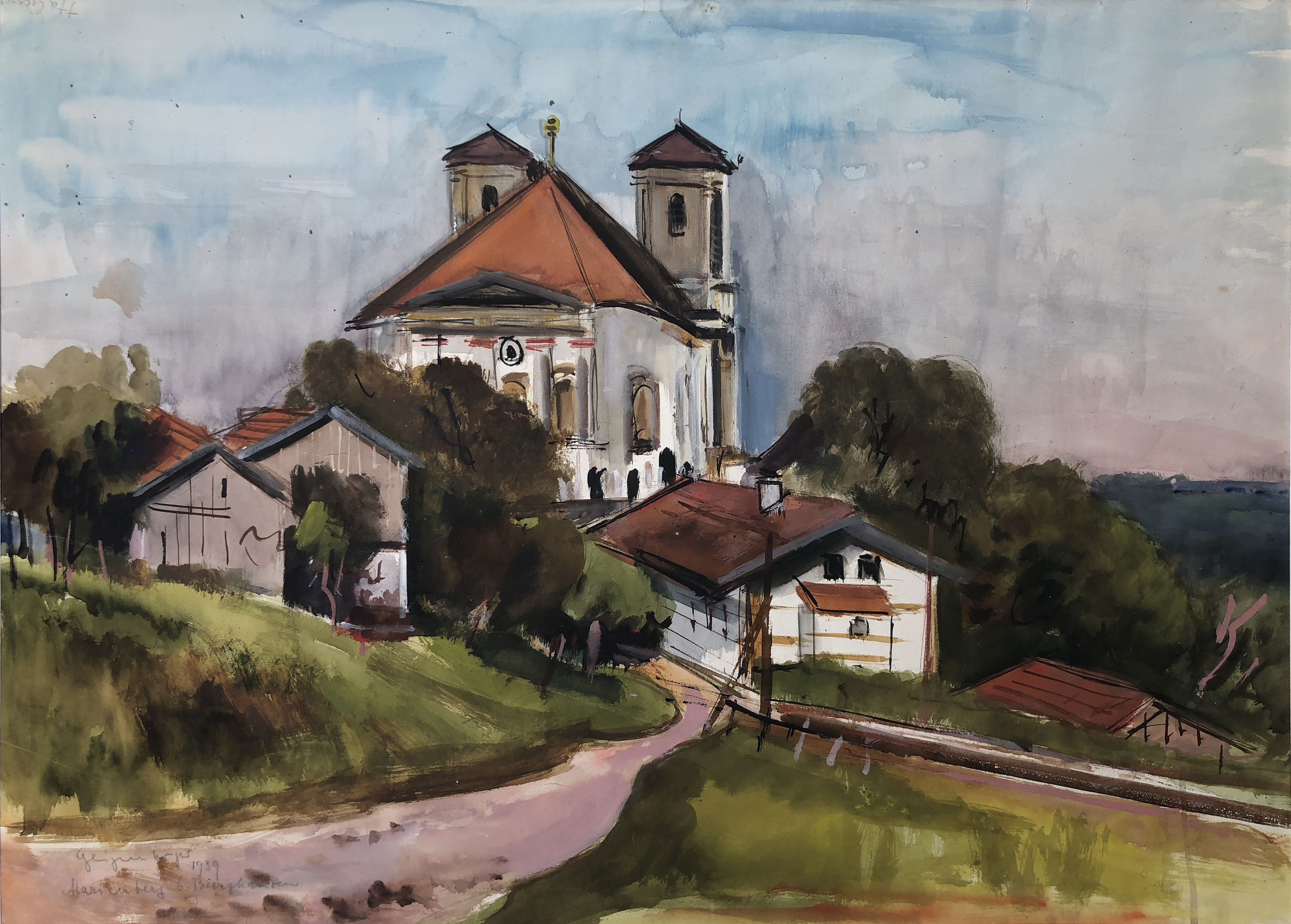 Wallfahrtskirche Marienberg bei Burghausen ⋅ 1939 Image