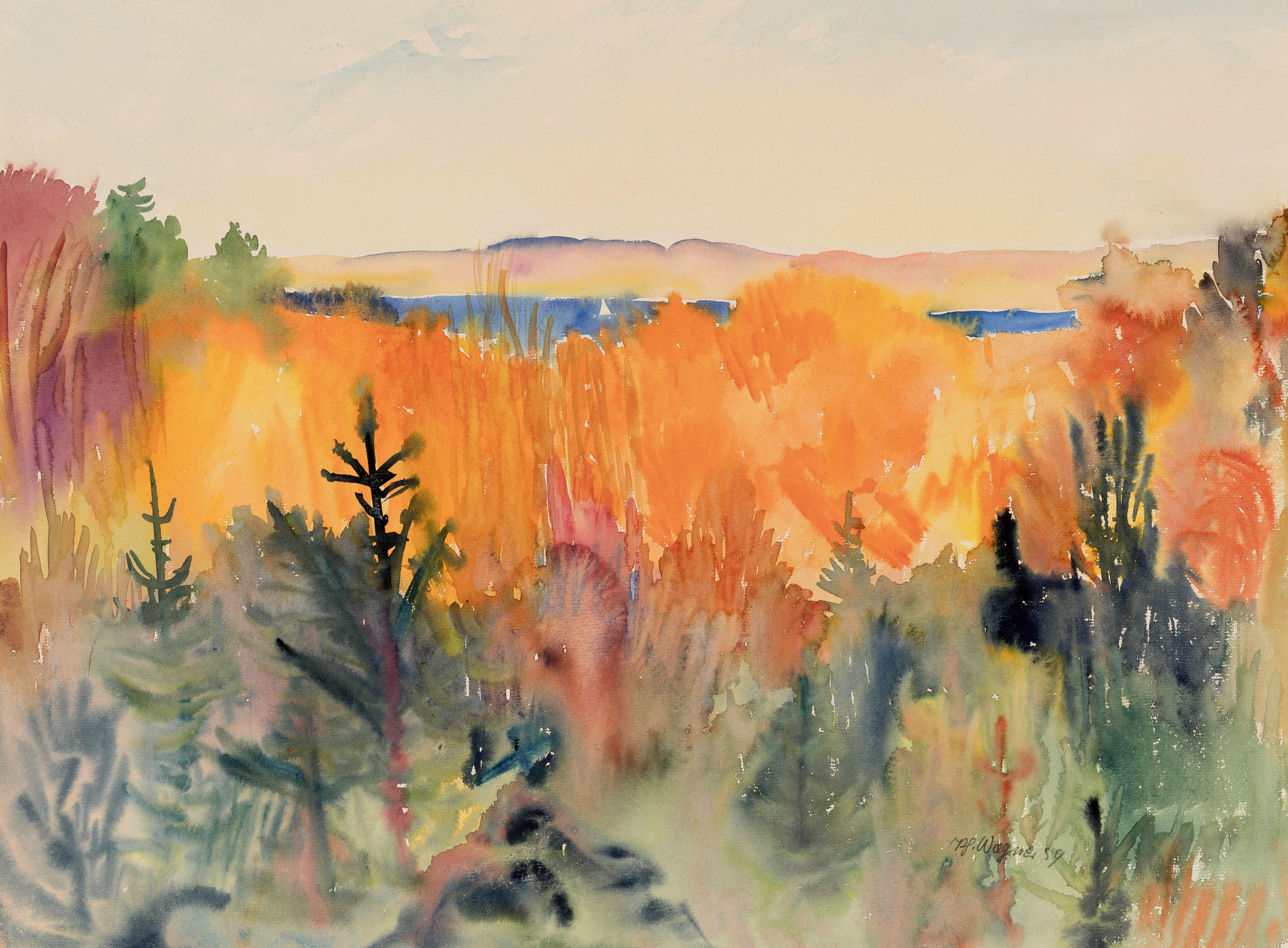 Herbst am Starnberger See ⋅ 1959 Image