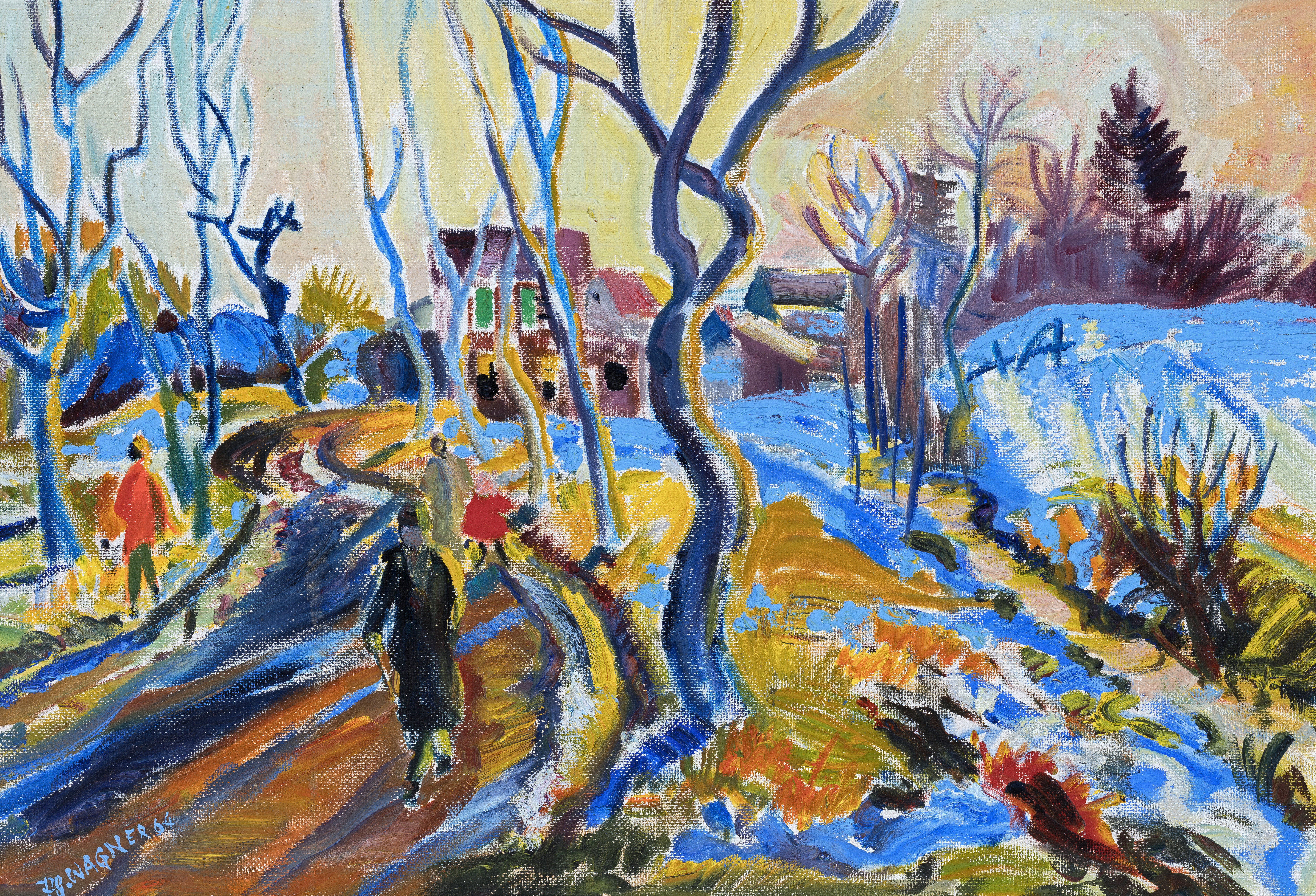 Feldafing am Sturzenbach im Vorfrühling ⋅ 1958 Image