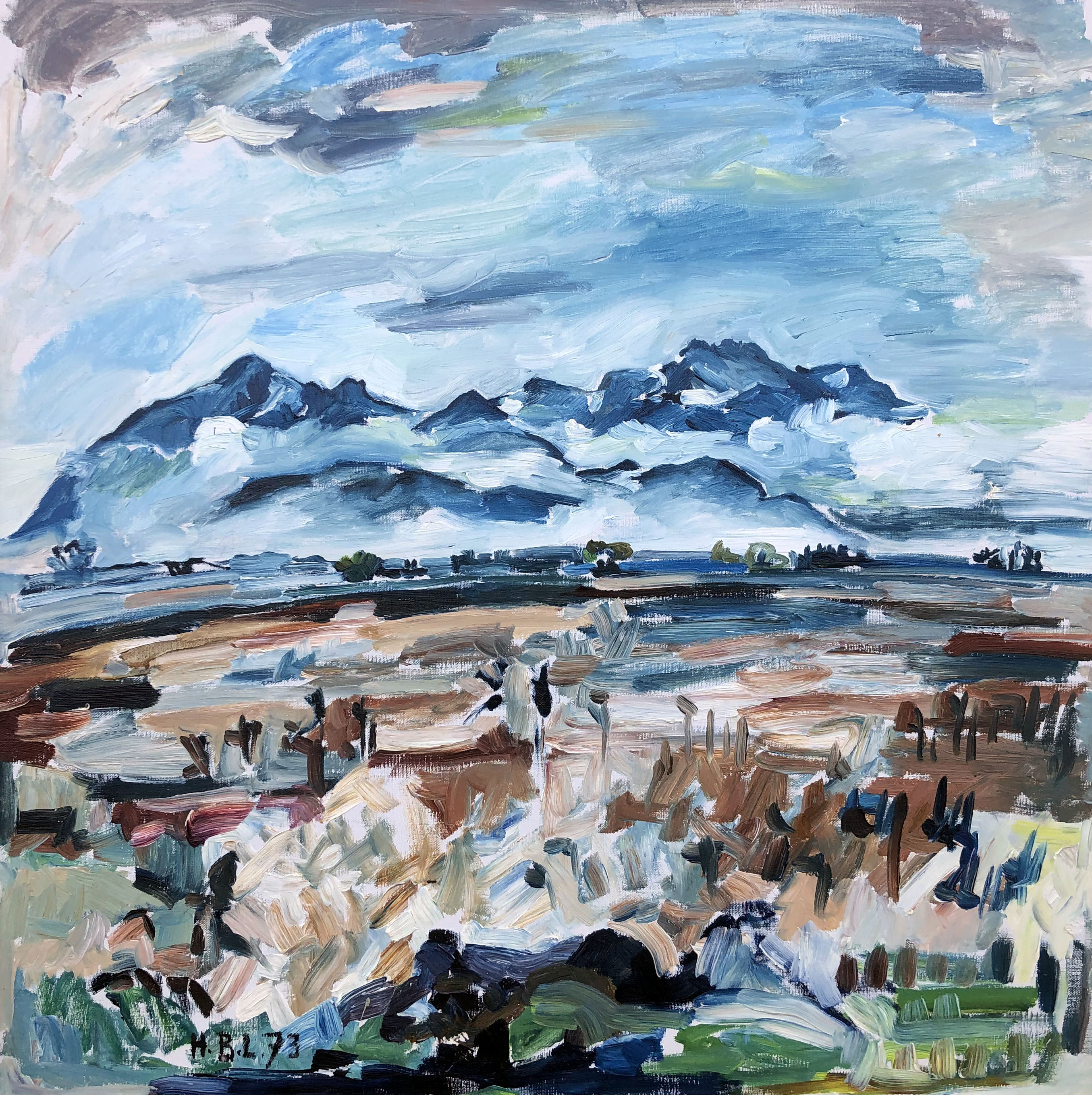Hirschauer Bucht mit Kampenwand ⋅ 1973 Image