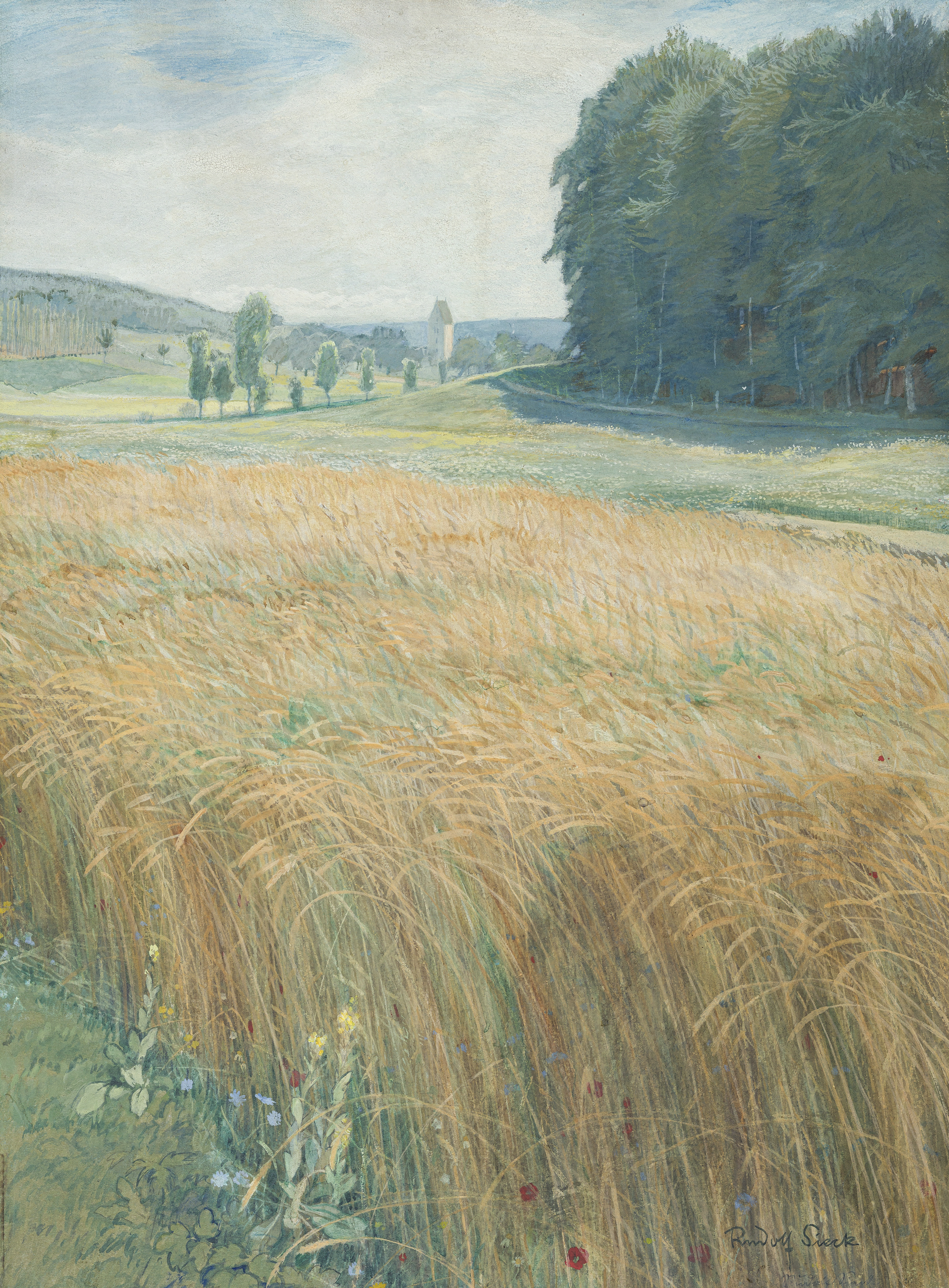 Kornfeld bei Pinswang ⋅ 1905 Image