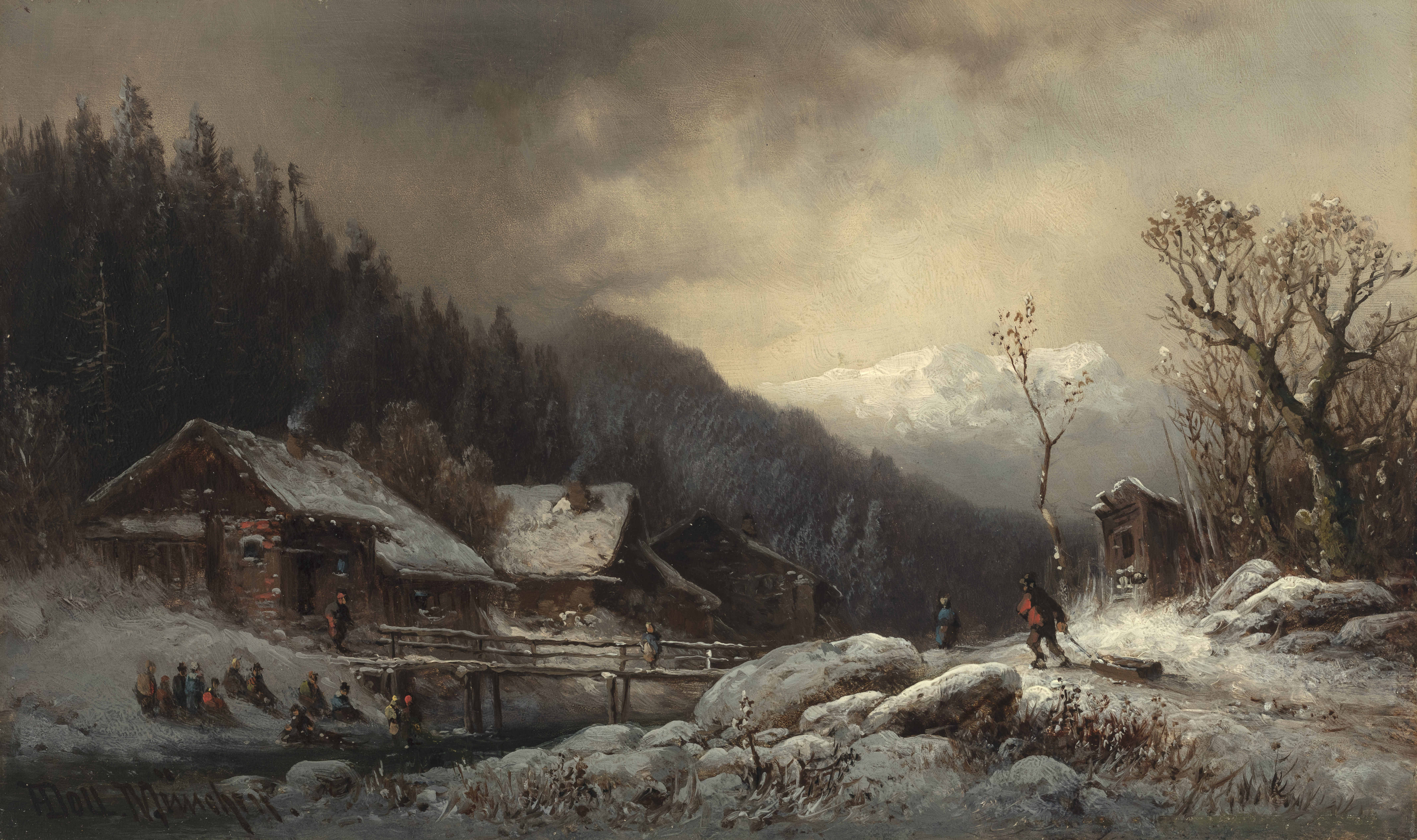 Winter im Bregenzerwald ⋅ um 1870 Image