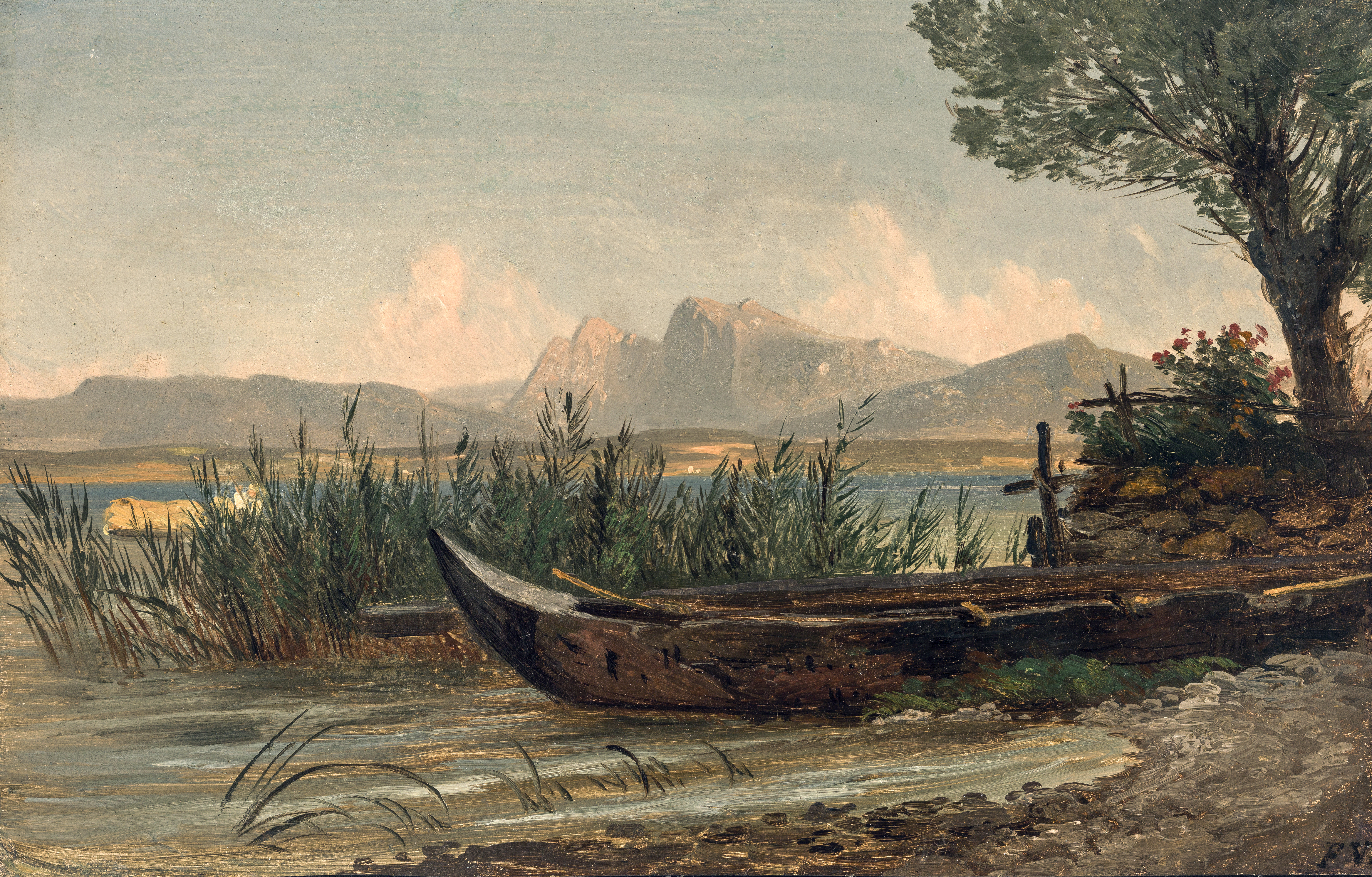 Am Ufer der Fraueninsel ⋅ um 1850/55 Image
