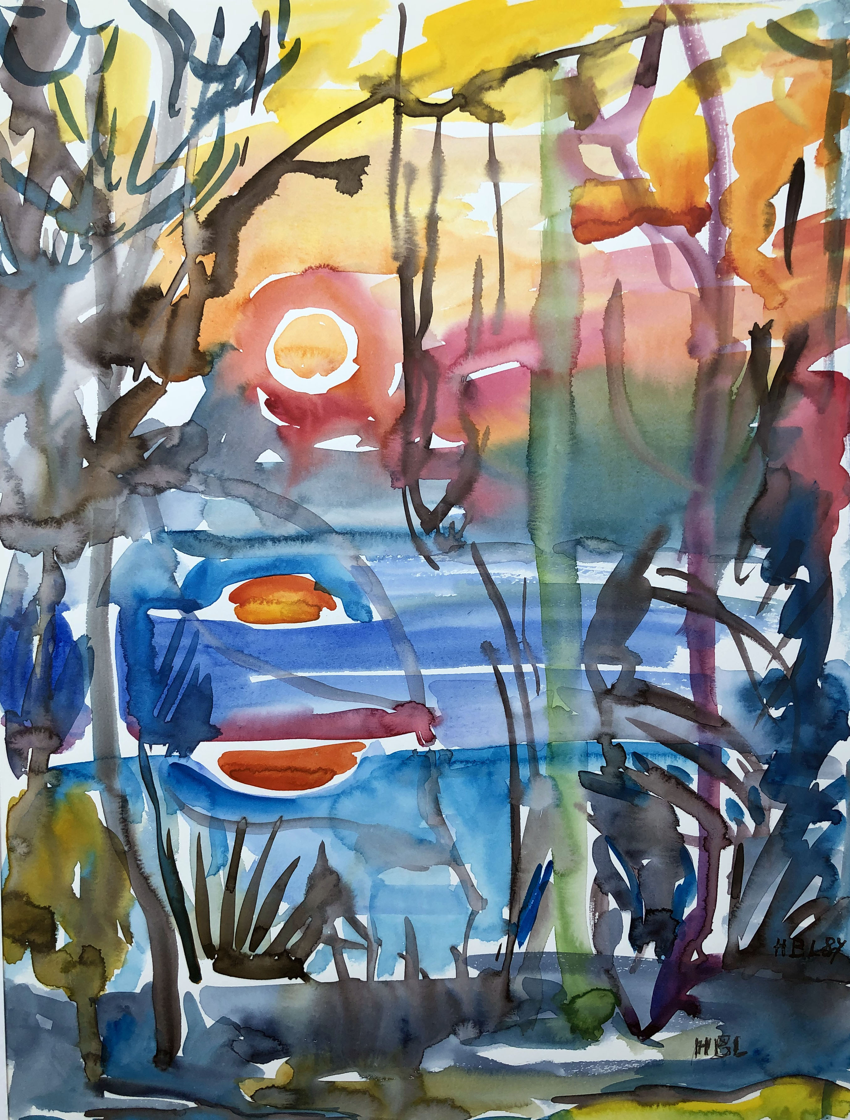 Sonnenuntergang am Chiemsee ⋅ 1987 Image