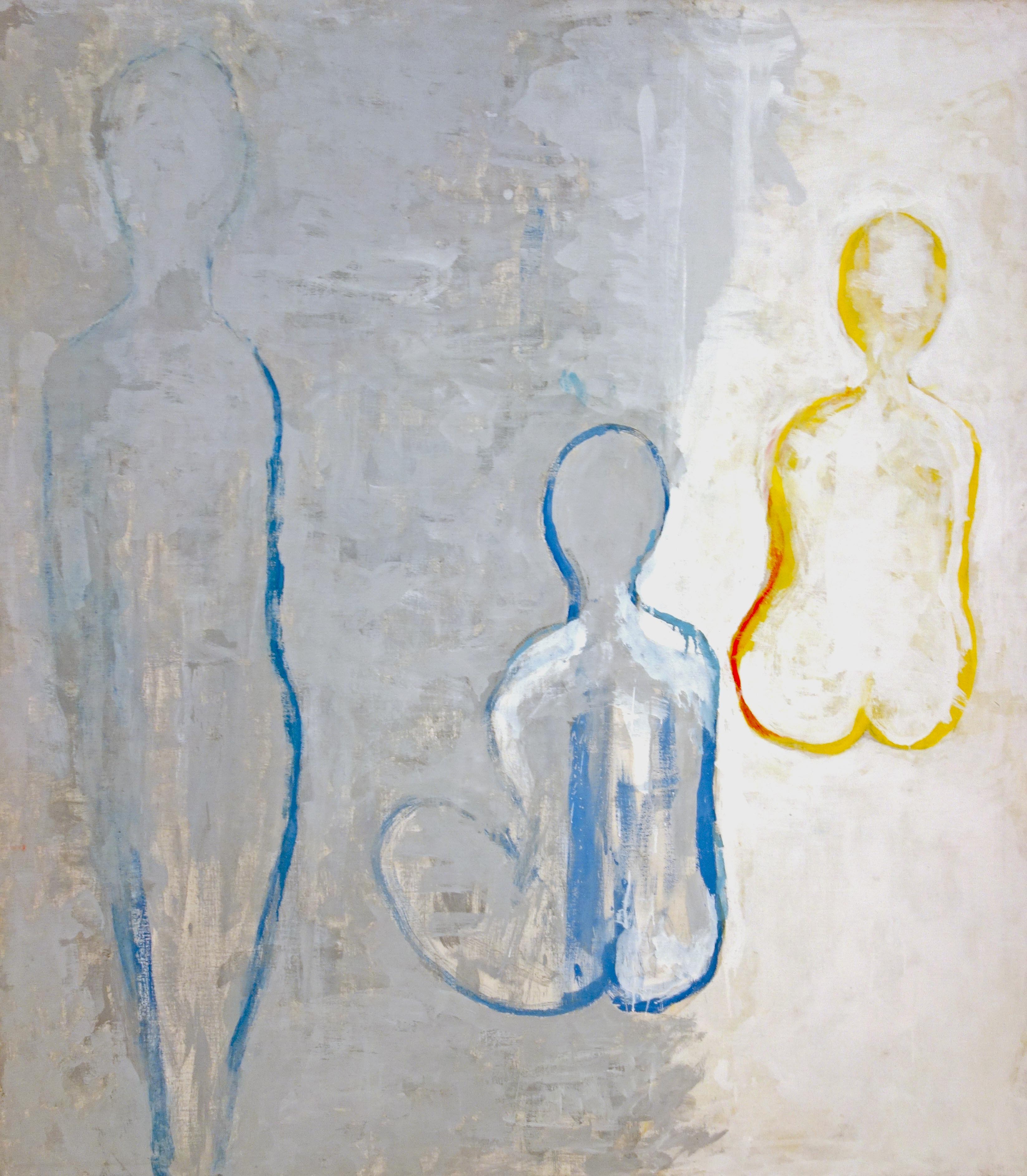 (Gesellschaft) mit Figur in Gelb ⋅ 1986 Image