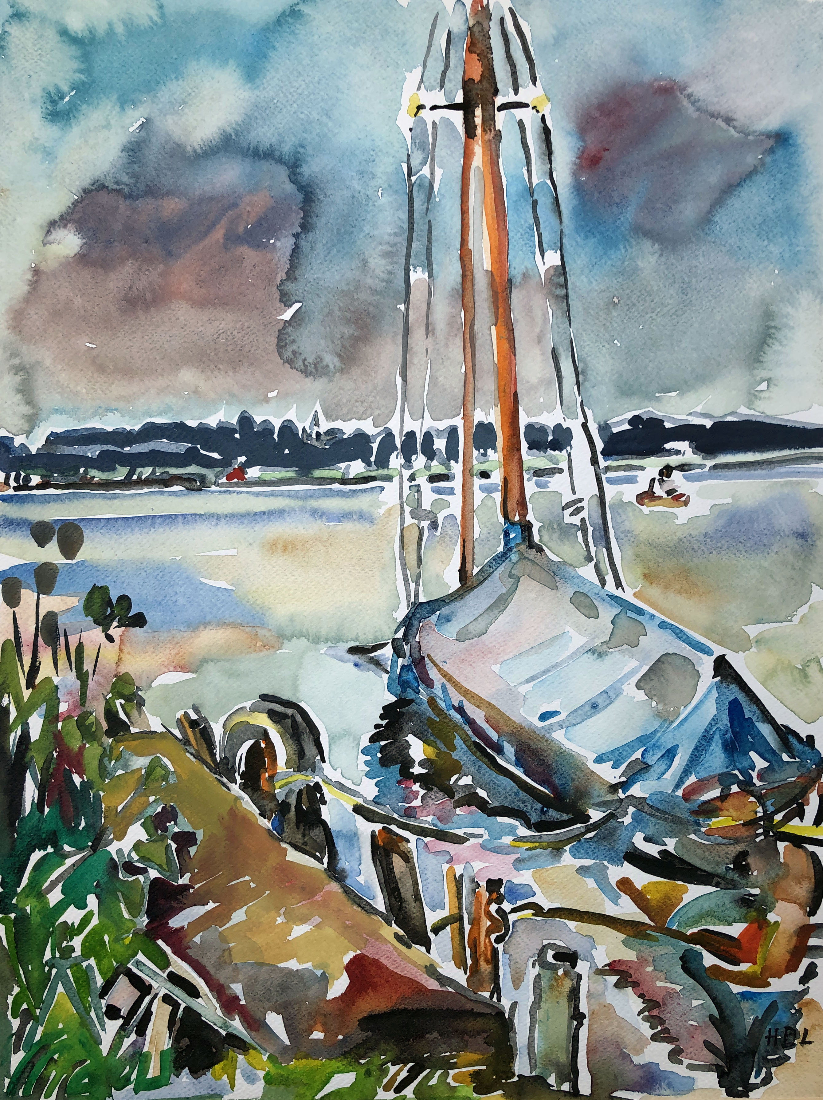 Segelboot in Arlaching Image
